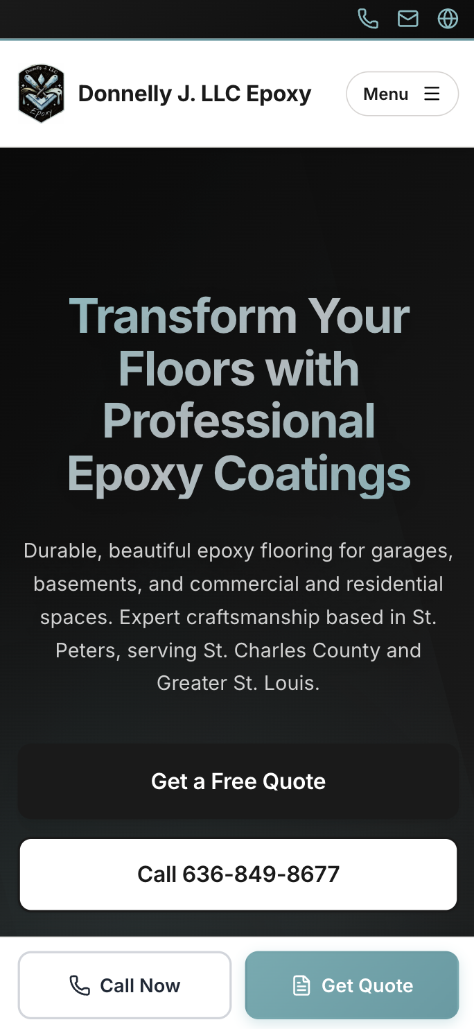 Donnelly J. LLC mobile view